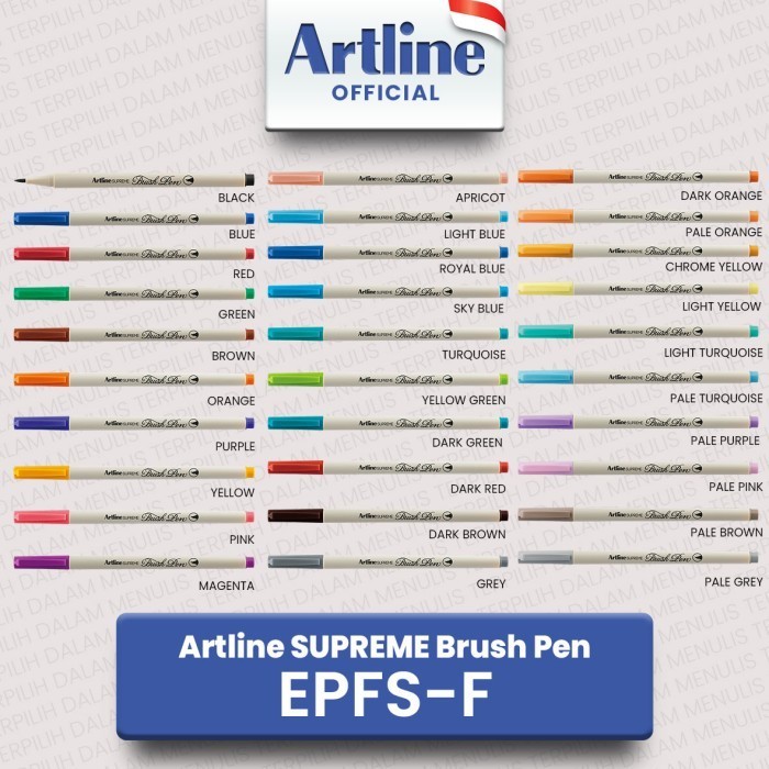 

SPIDOL BRUSH PEN / ARTLINE Spidol Supreme Brush Pen EPFS-F