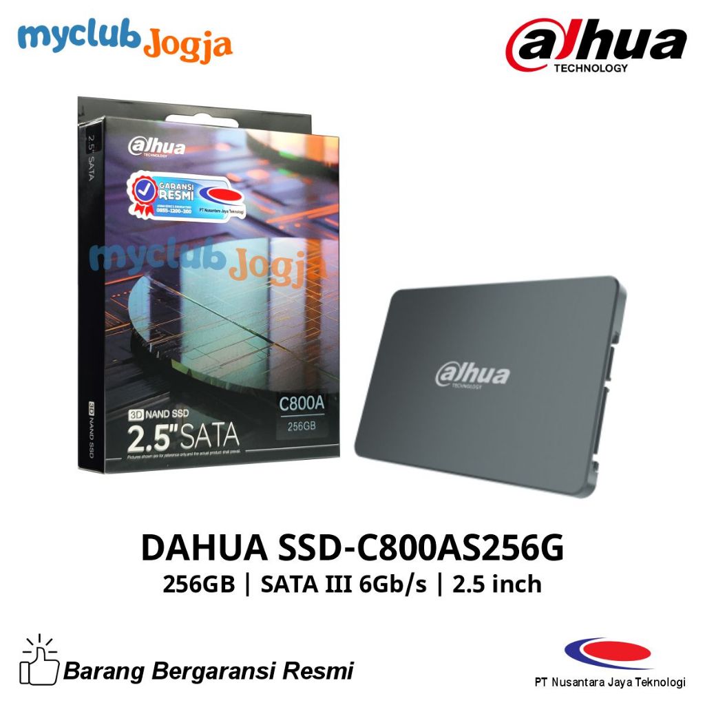 SSD SATA 256GB DAHUA C800A C800AS256G SSD SATA Internal Laptop & Komputer