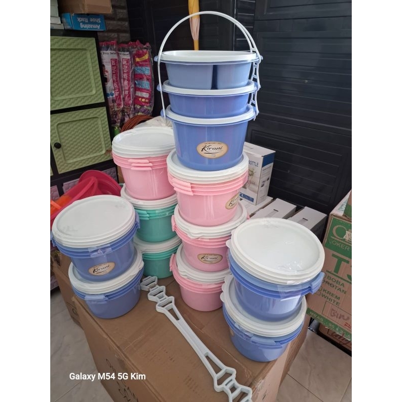 Rantang Makanan Susun 3/Susun 4 Rantang Makanan Susun Plastik/Rantang Makanan Susun Stainless