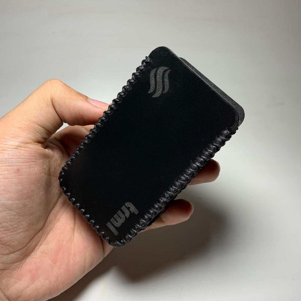 Black Sintetis  Leather Sleeve Case Trml T-200 Logo