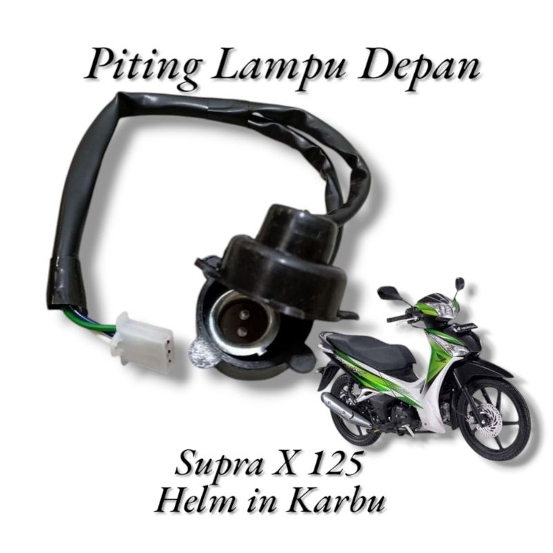 KABEL PITING LAMPU DEPAN HONDA SUPRA X 125 HELM IN KARBU SOKET PITING LAMPU DEPAN SUPRA X 125 HELM I
