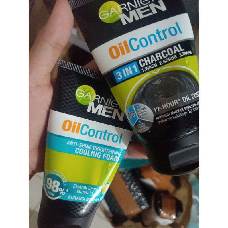 GARNIER MEN FACIAL WASH / GARNIER  MEN POWER WHITE / GARNIER TURBO LIGHT WHITE 100ML