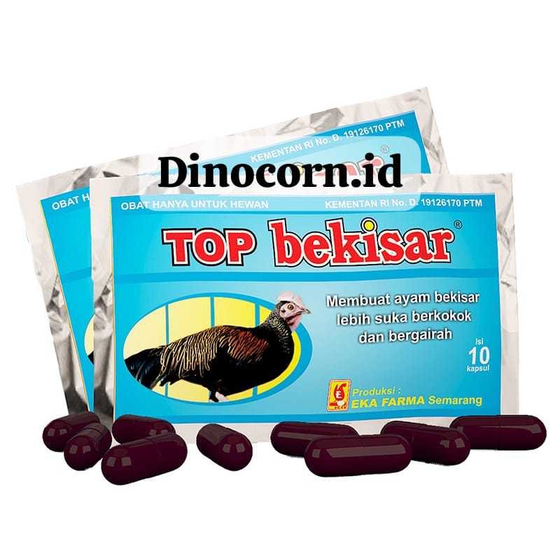 Top Bekisar isi 10 kapsul Vitamin Ayam Bekisar, Ayam Ketawa, Ayam Pelung dan Ayam Hutan Eka Farma