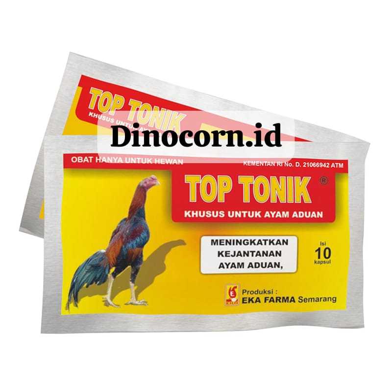 TOP TONIK 10 KAPSUL EKA FARMA Top Tonic Meningkatkan Kejantanan Ayam Aduan lIke Super Top Vit Top - 