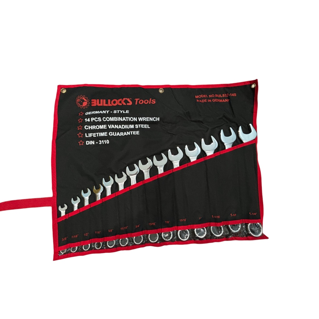 Kunci Ring Pas Bullocks 14 pcs/Bullocks 14 pcs Combination Wrench Inch