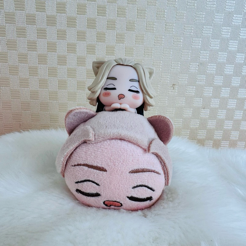mikey manjiro sano tokyo revengers ohiruneko plush doll boneka kucing set figure miniature