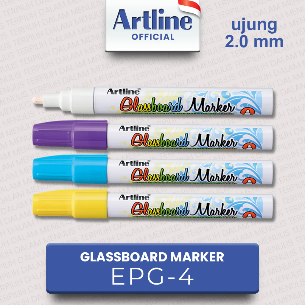 

(LIVE) ARTLINE Spidol Glassboard Marker EPG-4 2