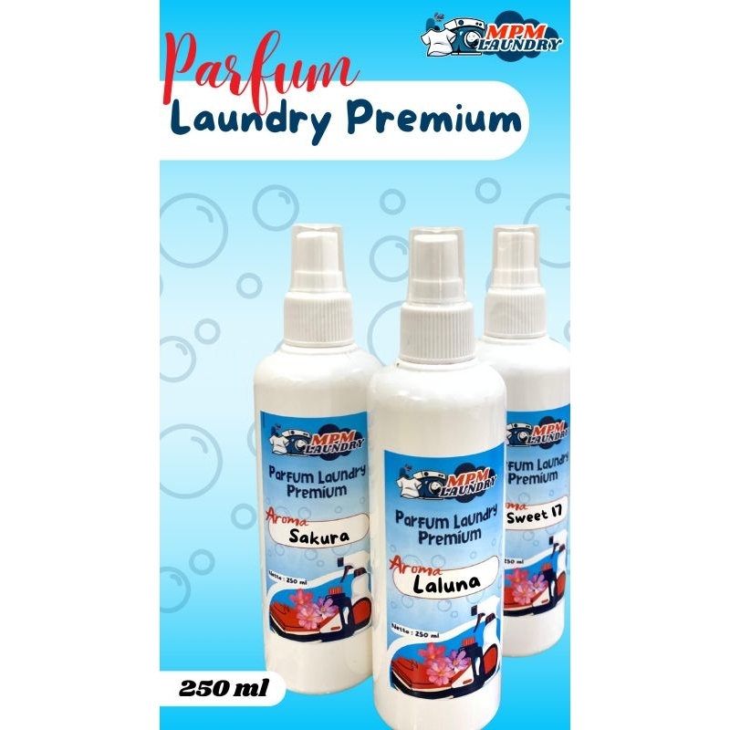 Parfum Premium laundry spray 250ml/ wangi dan tahan lama/ Parfum laundry sakura laluna sweet 17 / pa