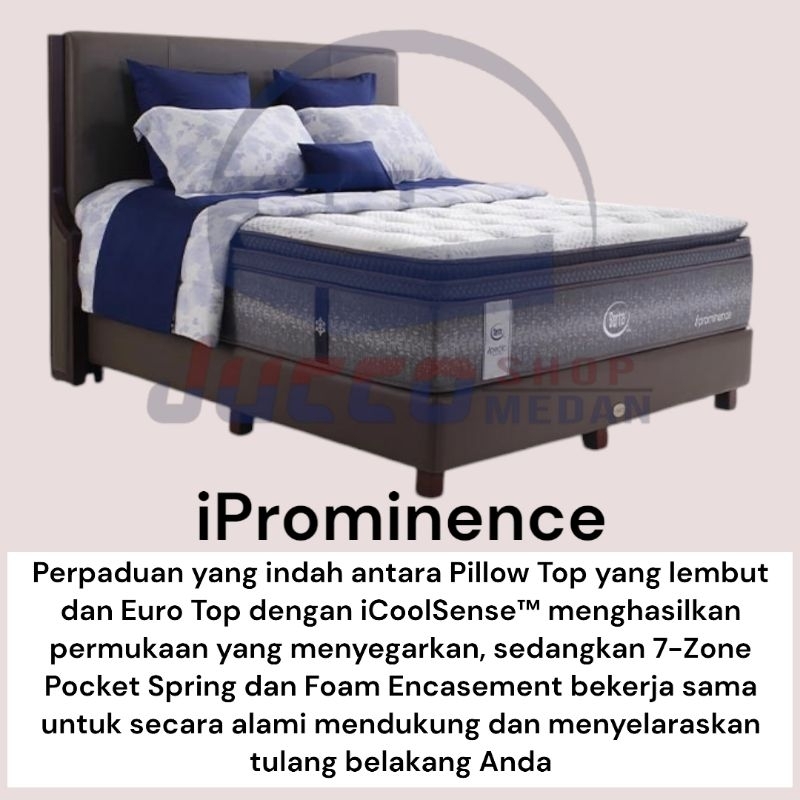 [ Jucco ] Springbed SERTA iProminence only Matras Latex SERTA 160x200 - Matras Latex Murah 180x200 -