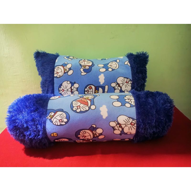 Satu Set Bantal Guling Bulu Anak Karakter Doraemon Murah/Viral/Grosir
