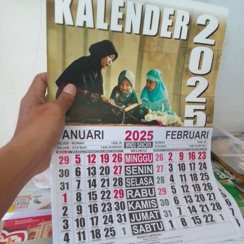 

Kalender Wuku Jawa Kecil 2025 Termurah & Terlaris 1 Gambar 6 Lembar Kalender [ HANYA DI KAITKAN DENGAN STAPLES ]