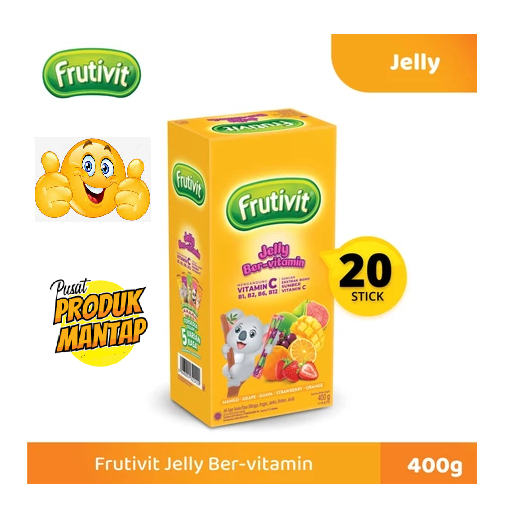 

Frutivit jelly bervitamin jeli agar aneka rasa 20 stix( 1 box)