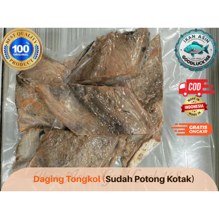 

Ikan Asin Daging Tongkol ( sudah di potong kotak ) | Ikan Tongkol Potong