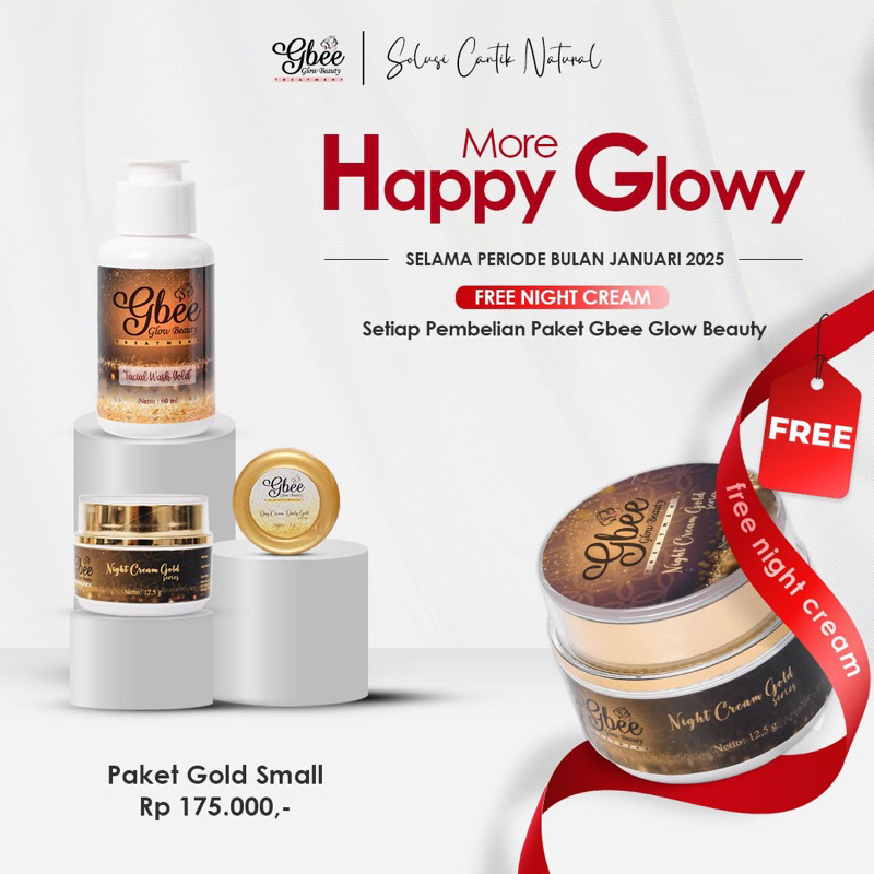PAKET GOLD SMALL MEMBANTU MENGATASI WAJAH KUSAM DAN SUSAH PUTIH (DAY CREAM 5 gr)
