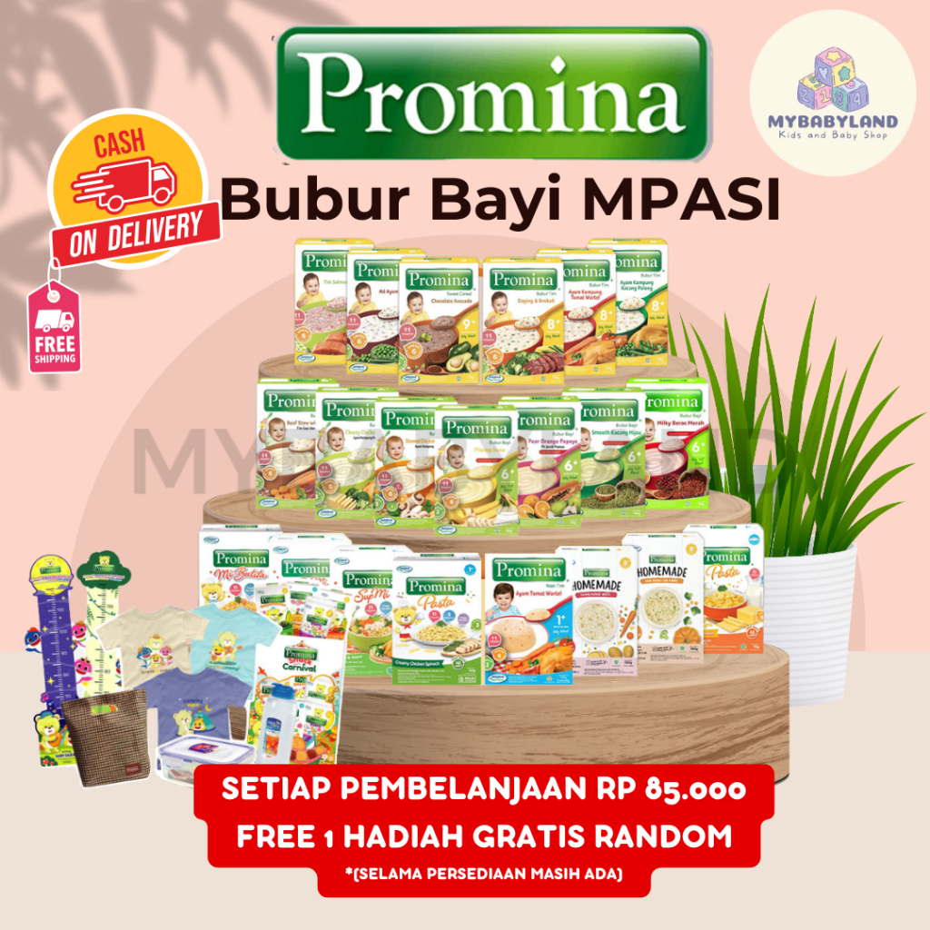 Promina Bubur Bayi MPASI BAYI | Promina Bubur 6+ | Promina Bubur 8+ | Promina 1 Tahun+ | Promina Bub