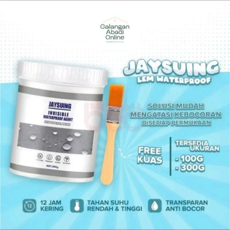 Jaysuing Sealant Lem Anti Bocor Transparan Jaysuing 300gr