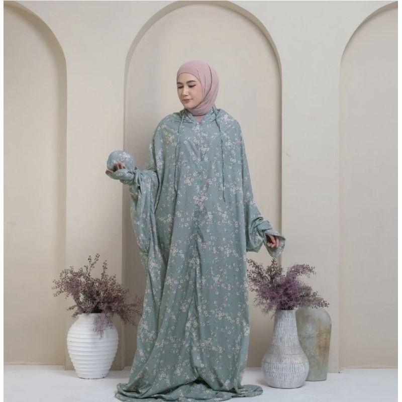 MUKENA TERUSAN TRAVEL MUKENA TERUSAN PARASUT KOREA PREMIUM