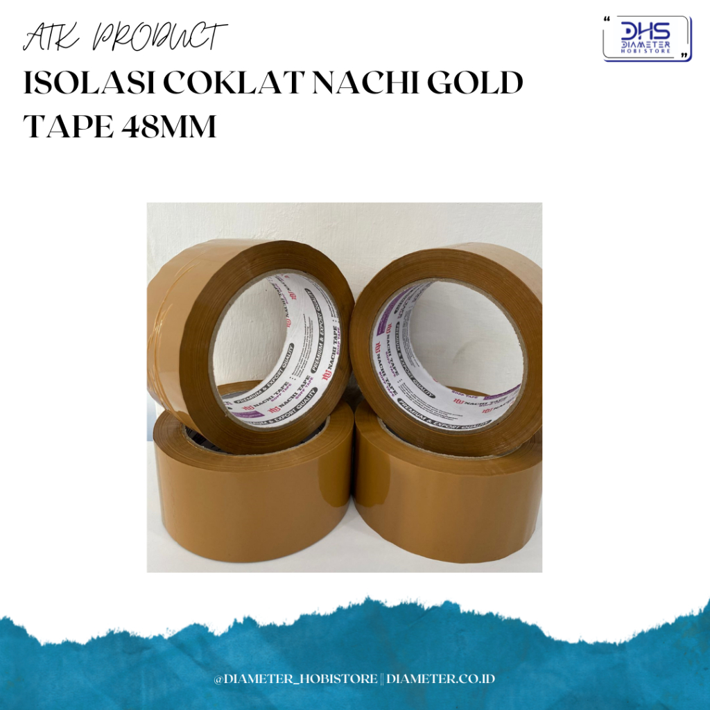 

ISOLASI COKLAT GOLD TAPE 48MM