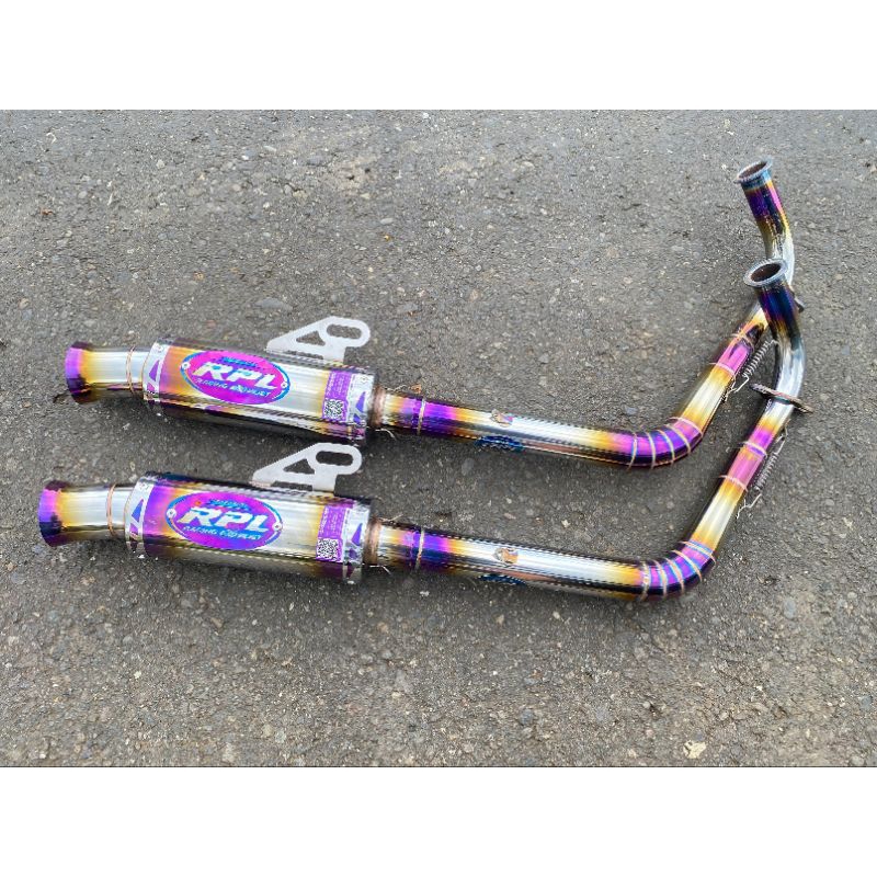 Knalpot RPL Racing jungstyle titanium mio beat scoopy