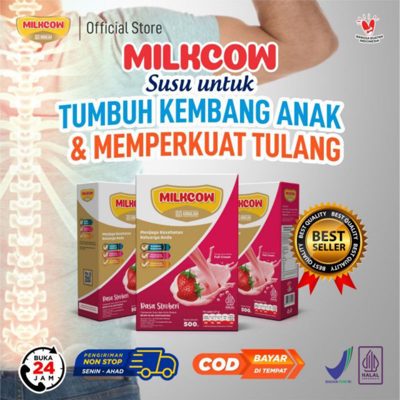 

MILKCOW Susu Gemuk Ampuh Original | Atasi Susah Makan Rasa Strawberry