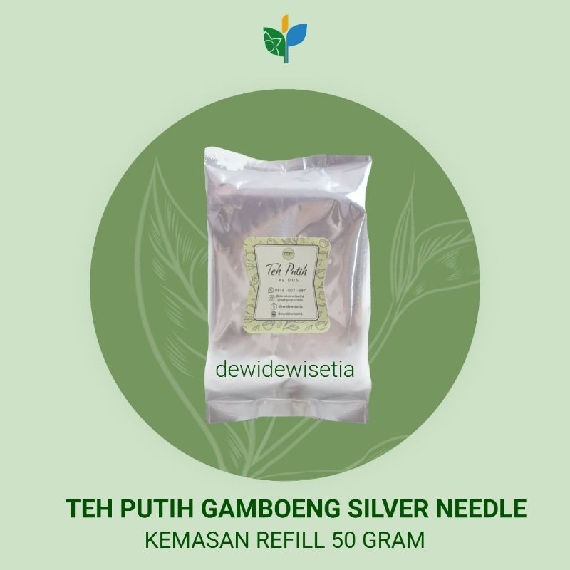 

Teh Putih Gamboeng Premium Silver Needle kemasan refill