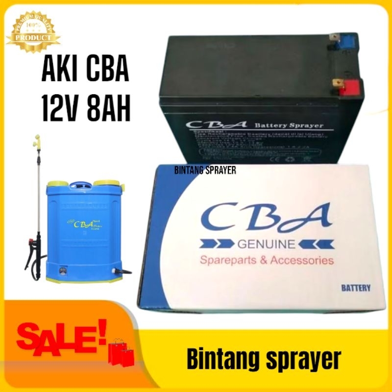 Aki Baterai CBA (Aki Sprayer CBA) untuk semua type sprayer electrik