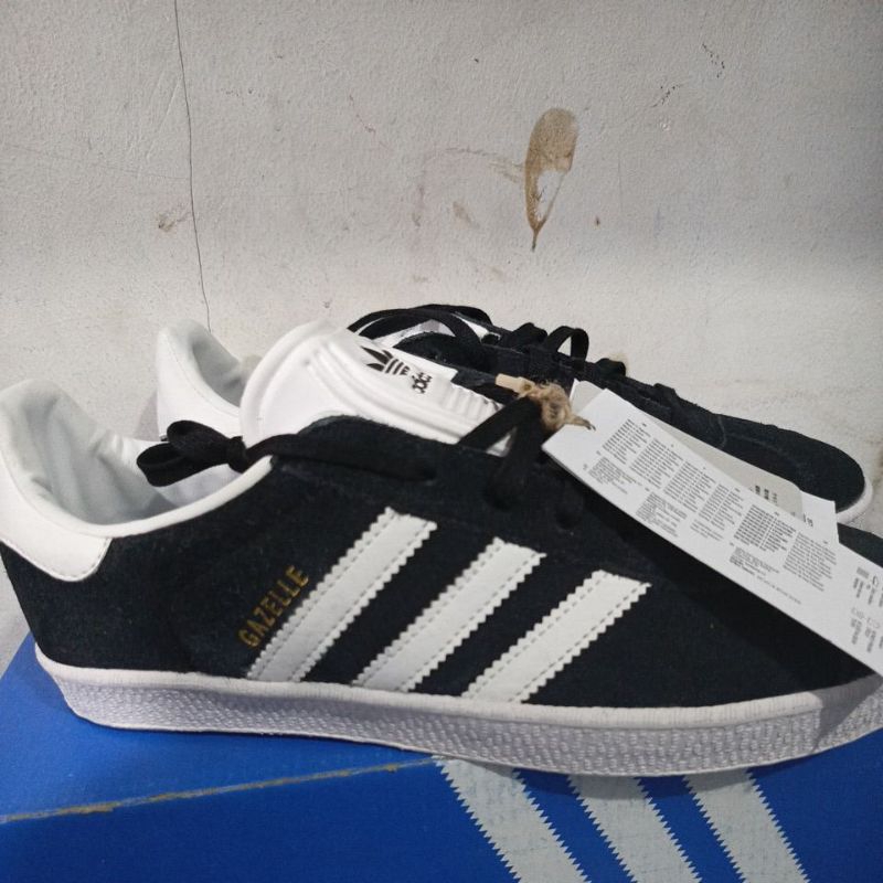 Adidas Gazelle Black White Gum