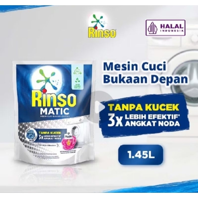 rinso matic cair bukaan depan 1.45 L + molto