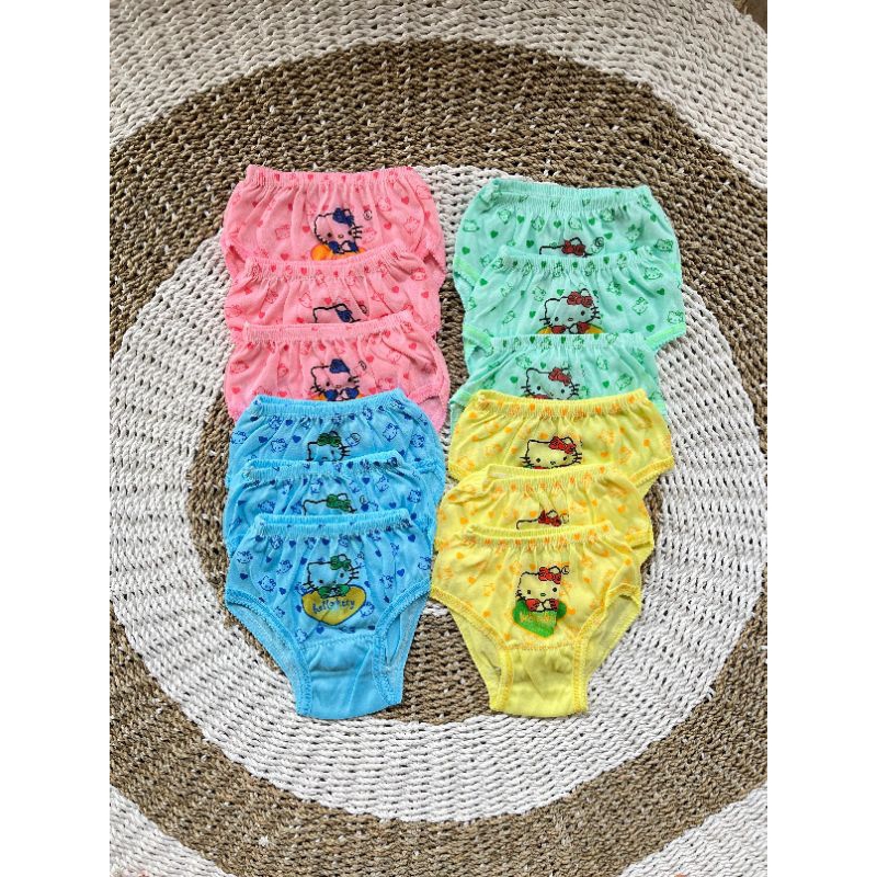 Promo Celana dalam anak wanita sablon cantik 1 lusin (12pcs).