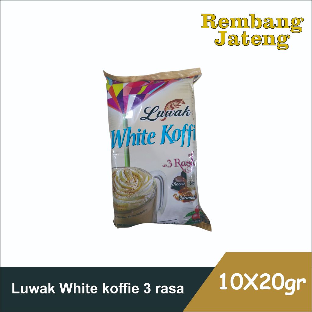 

Luwak White Koffie 3 Rasa 10X20g