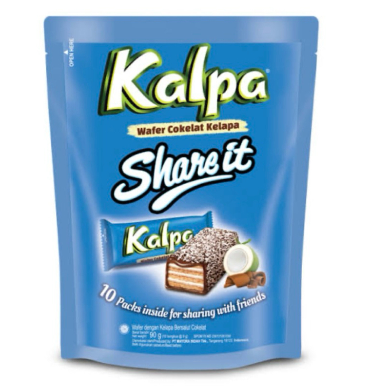 

Promo BUY 1 GET 1 Kalpa Wafer Coklat Kelapa Mayora 1 pouch isi 10 pcs