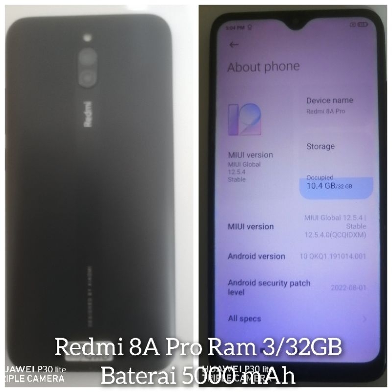 Redmi 8A Pro Ram 3/32GB nominus