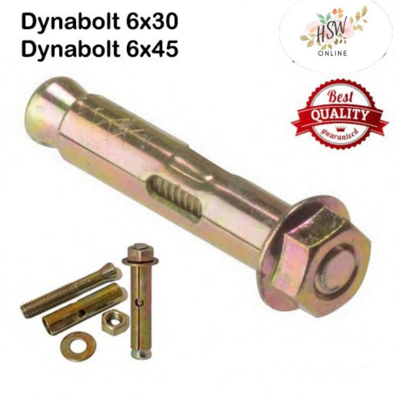Dynabolt m6 Dinabolt 6 Baut m6 Tembok Dinding Baut Mur Bracket TV