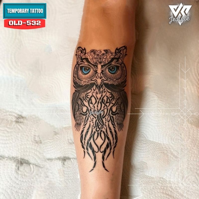 [OLD-532] Tato Temporer Temporary Tattoo burung hantu owl