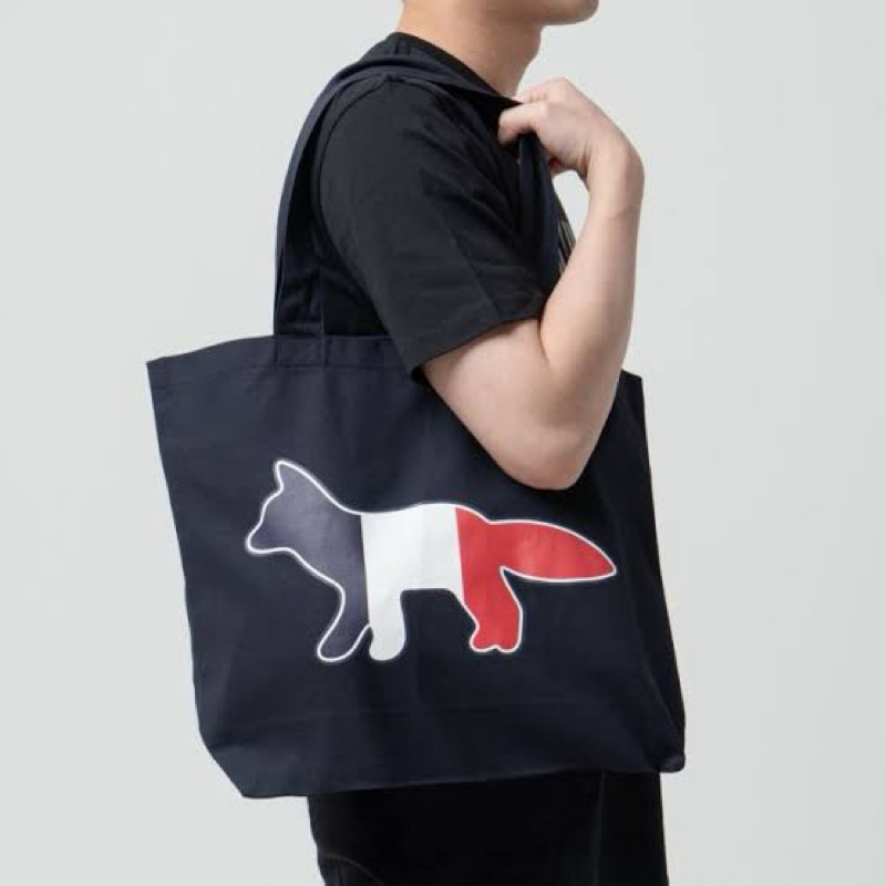Maison Kitsune Tricolor Tote Bag (NEW)