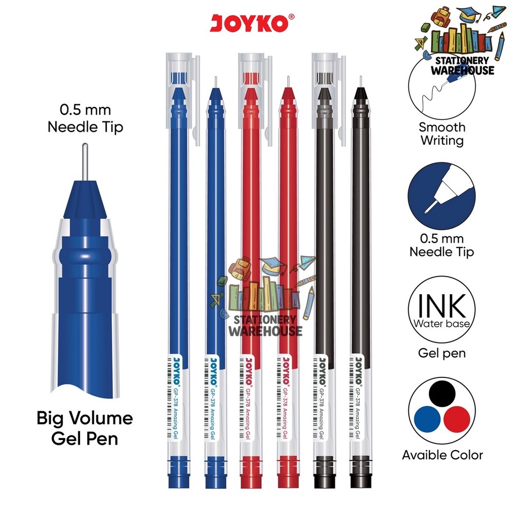 

Diskon Baru Gel Pen Pulpen Pena GP378 Amazing Gel 5 mm