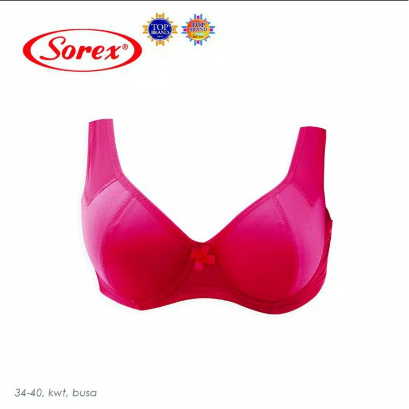 SOREX BRA BH 9860 I CUP B BESAR | BUSA TIPIS I ADA KAWAT | SIZE 34 - 38