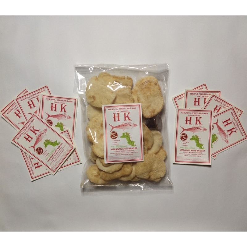 

Kerupuk/Kemplang Panggang Arang Ikan Tenggiri HK Asli Bangka Berat 250Gram