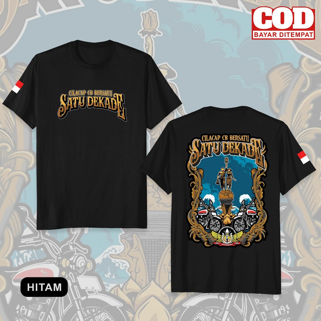 kaos merchandise Satu Dekade CILACAP CB BERSATU Kaos Acara Satu Dekade Cilacap CB Bersatu