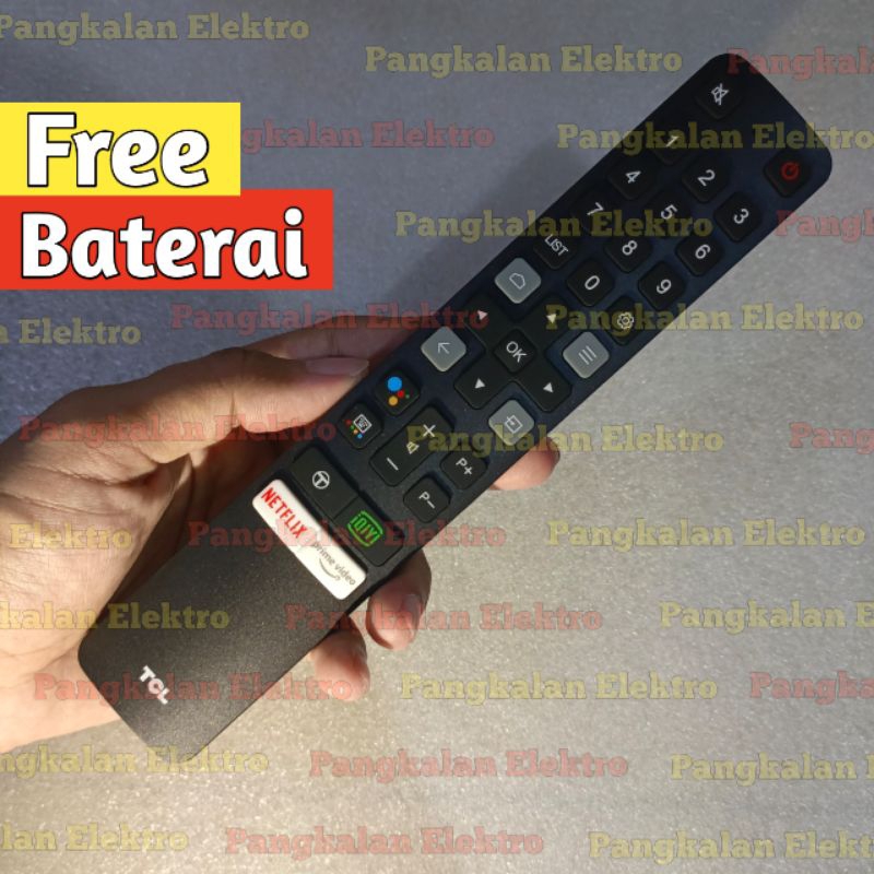 REMOTE TV TCL ANDROID SMART TV ORIGINAL ASLI RC901V FMR6 FREE BATU BATERAI REMOT TV TCL ANDROID TV O