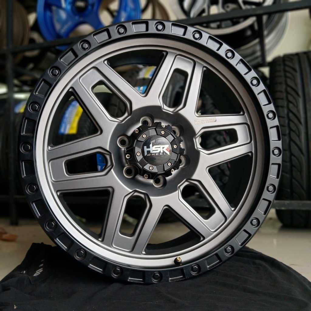 velg hsr miho r20 baut 6 lebar 9 mobil pajero fortuner triton blazer dll velg hsr r20