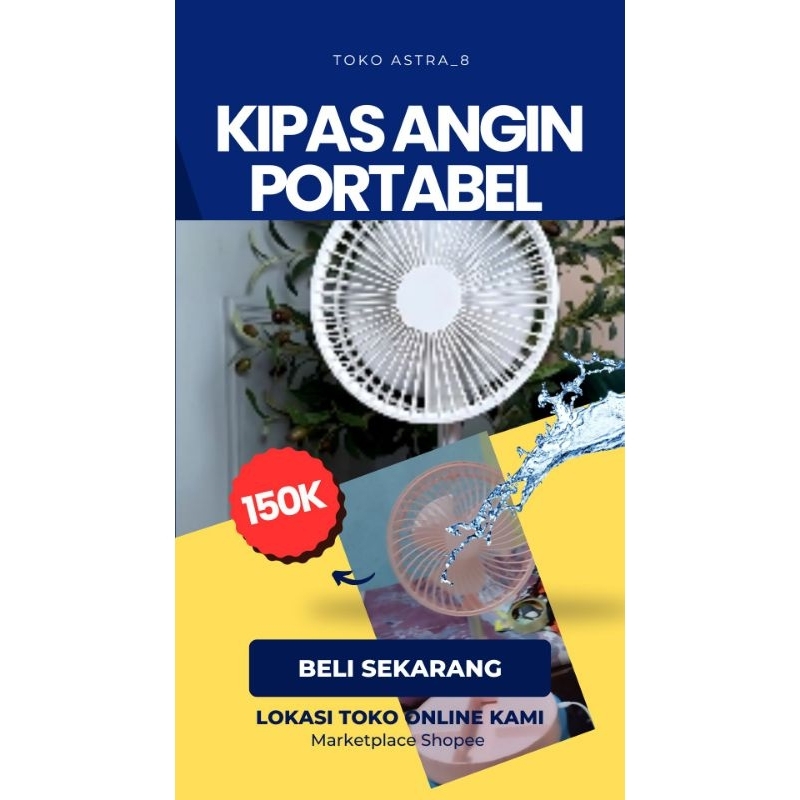 KIPAS ANGIN HEMAT ENERGY dengan daya listrik bisa dicas dengan solar panel tenaga Surya cocok untuk 