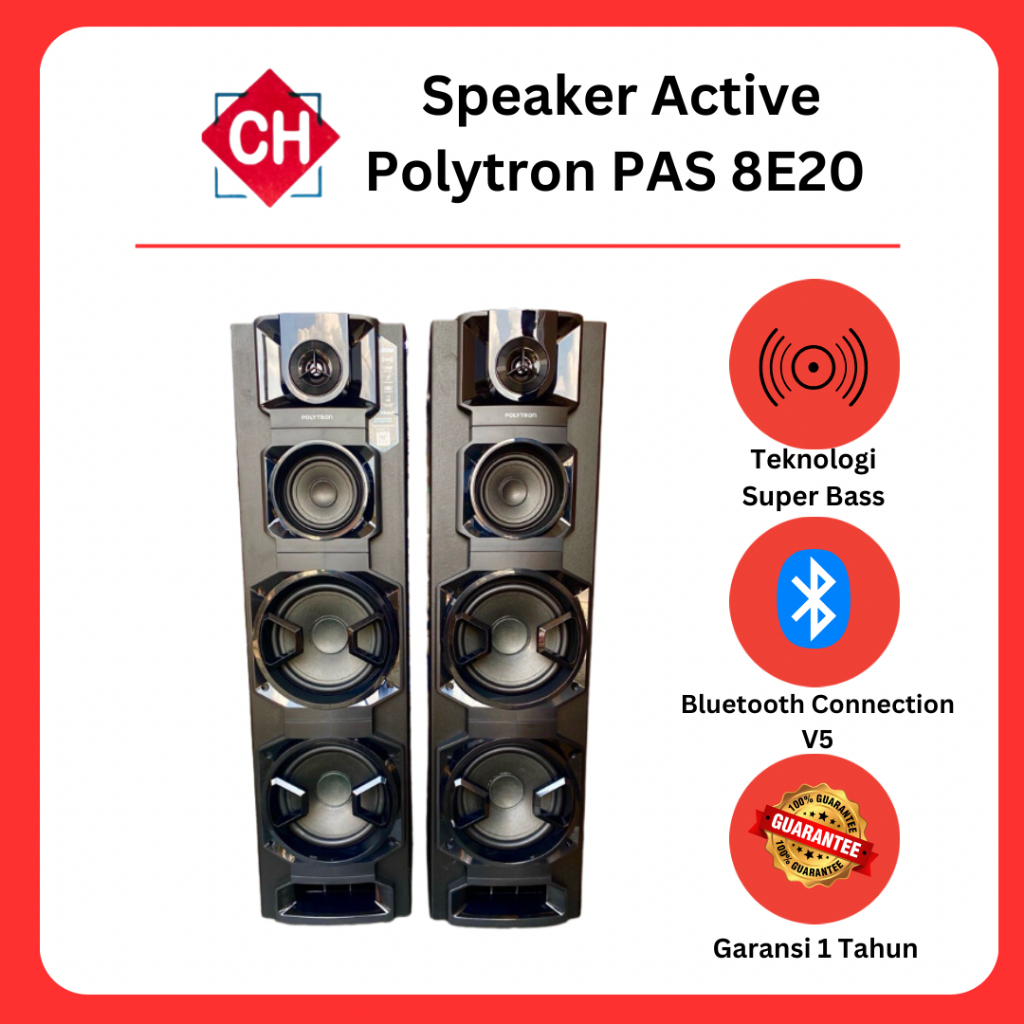 Speaker Active Polytron PAS 8E20 Speaker Meeting Speaker Karaoke Garansi Resmi