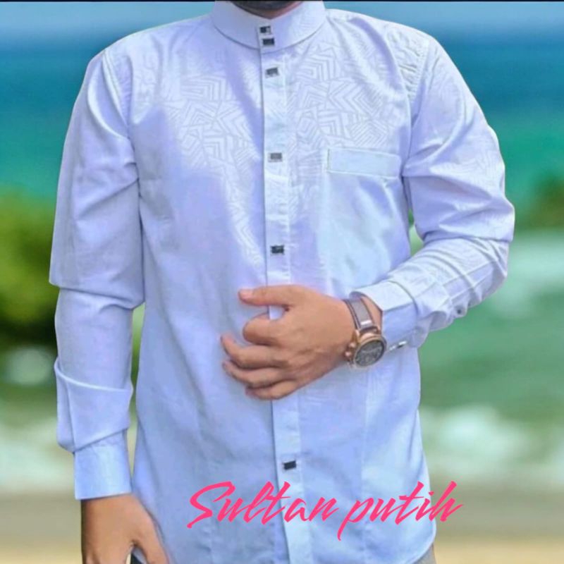 koko sultan berkwalitas/kain adem/kancing besi import