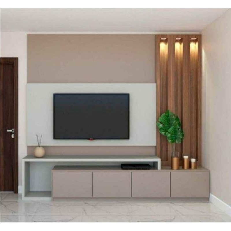 backdrop tv hpl minimalis