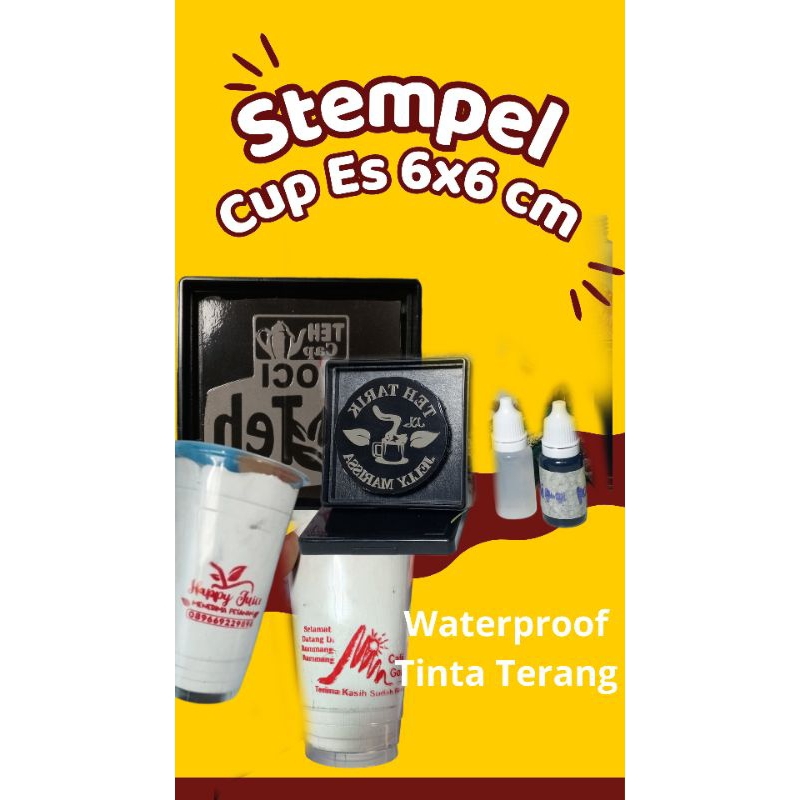 

Stempel Cup Es 6x6 cm Bisa Untuk Cup Ukuran 16 SD 22 OZ