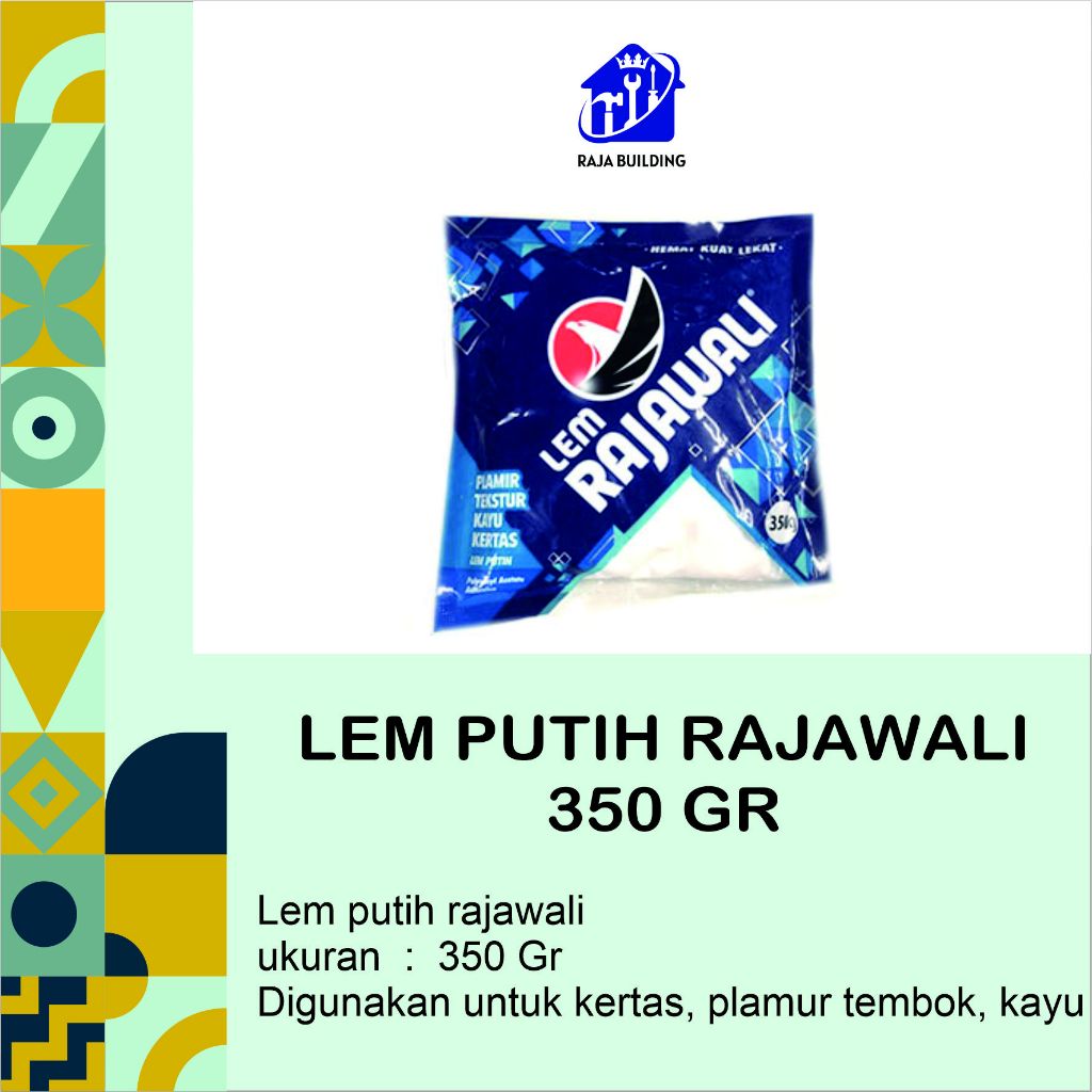 

Lem Putih Rajawali 350 & 600 gram / Lem kertas/Lem Putih