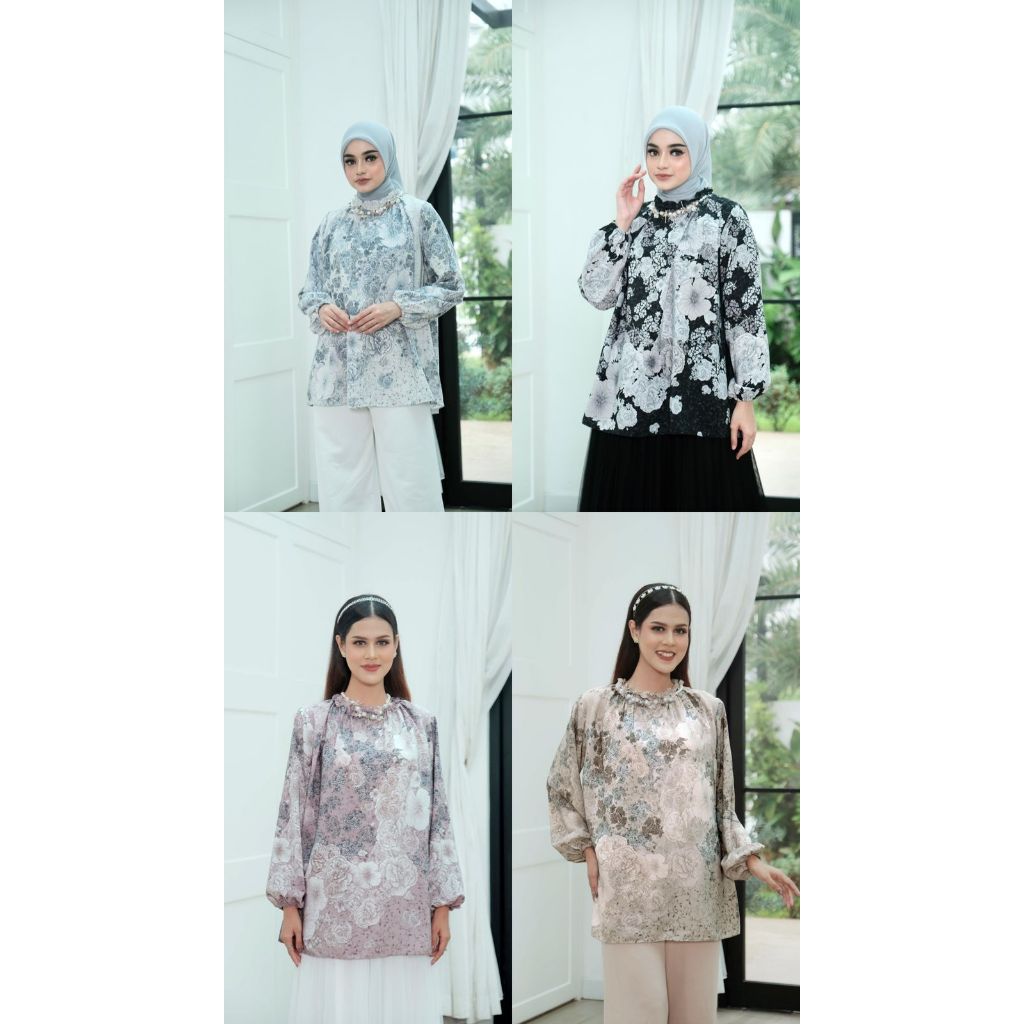 RJ5 Vanilla Hijab - Qatar Series, Bahan Toyobo Cotton Elegan