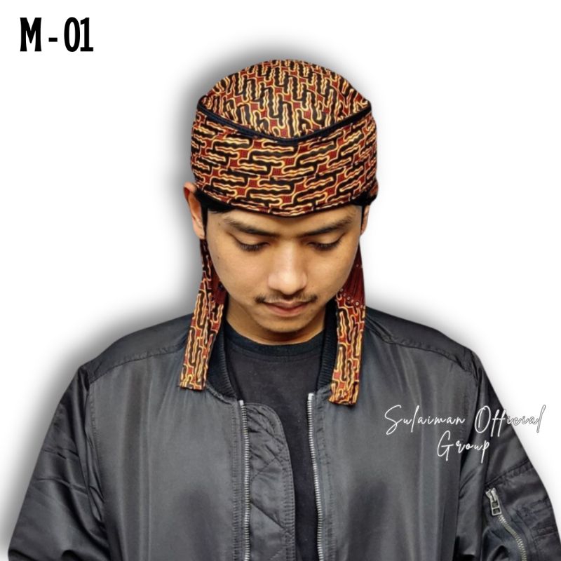 Ikat Kepala Sunda Premium Motif Batik Kujang Siliwangi Macan Padjadjaran Banser Azzahir Psht Blangko