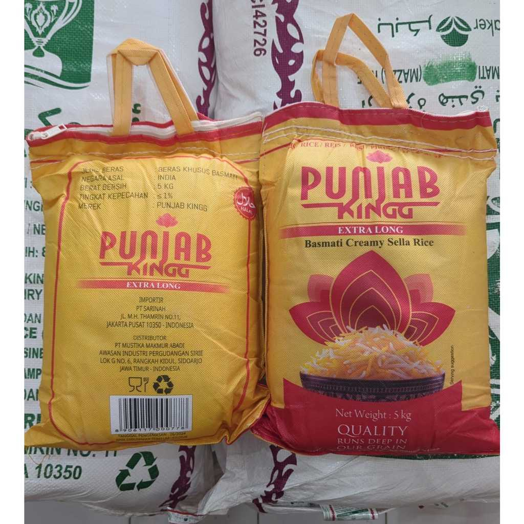 

Beras PUNJAB KINGG 5KG Basmati Rice India 5 KG Punjab